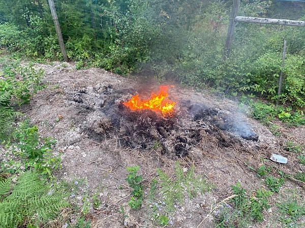 (Photo courtesy of NBFD)
Slash piles that NBFD had to manage