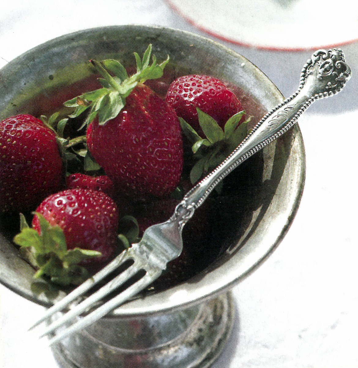 I inherited a set of these same Strawberry forks from my “rich auntie” decades ago — a delight to use