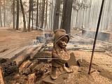 California fire threatens homes as blazes burn across West