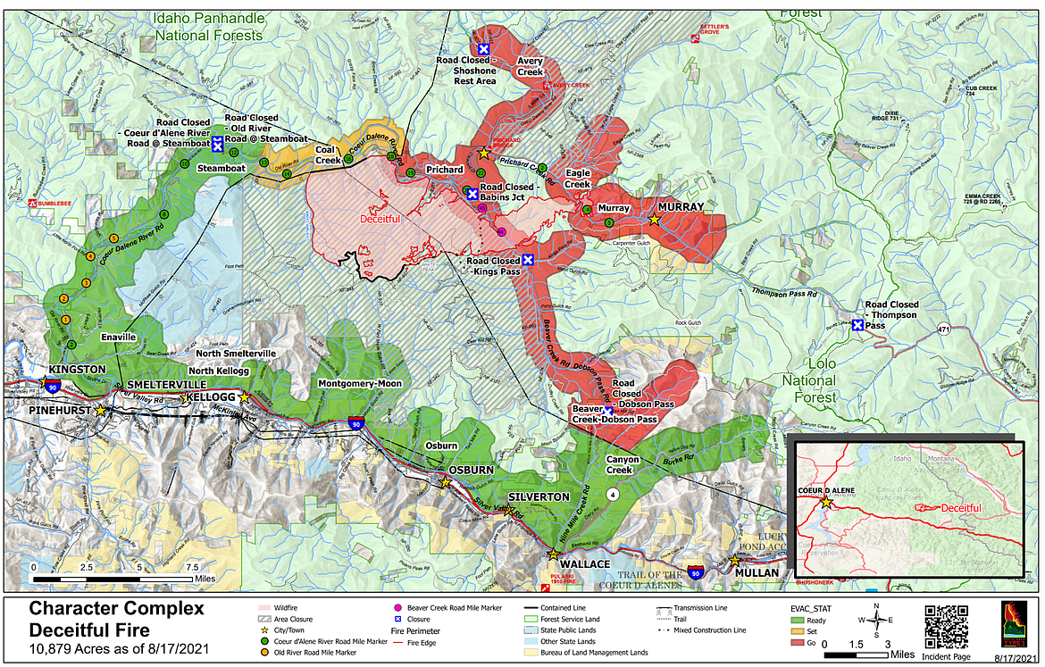 Evacuation preparedness map