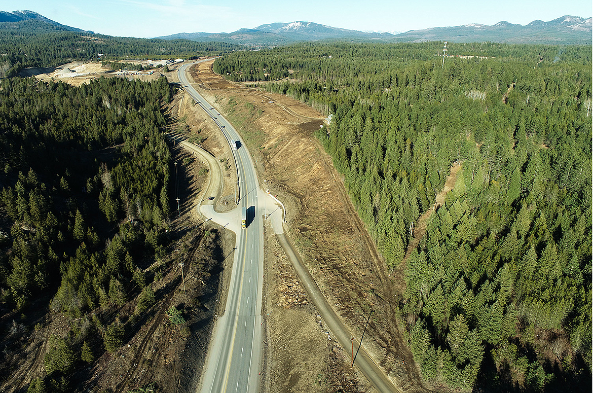 Five intersections on U.S. 95 will close Thursday as part of an Idaho Transportation Department project north of Athol. Photo courtesy ITD.