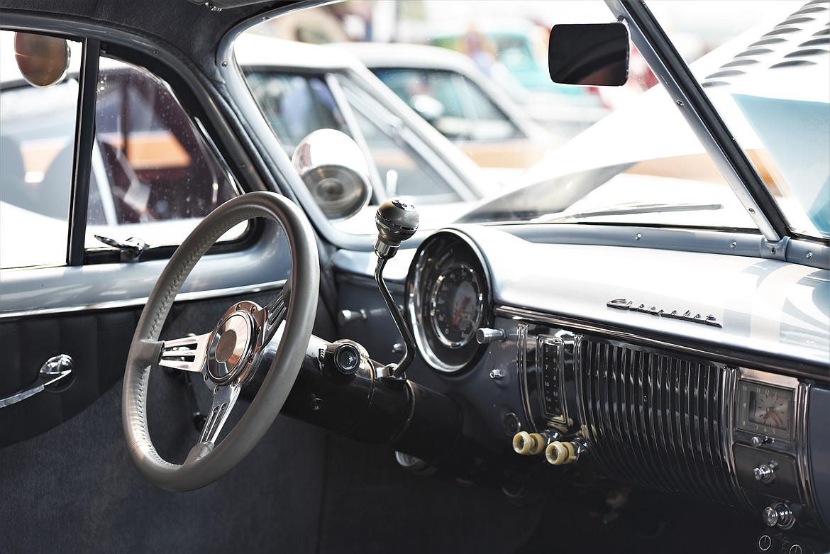 The interior of Larry Cordis' 1950 Chevrolet Fleetline. Cordis lives in Ronan. (Scot Heisel/Lake County Leader)