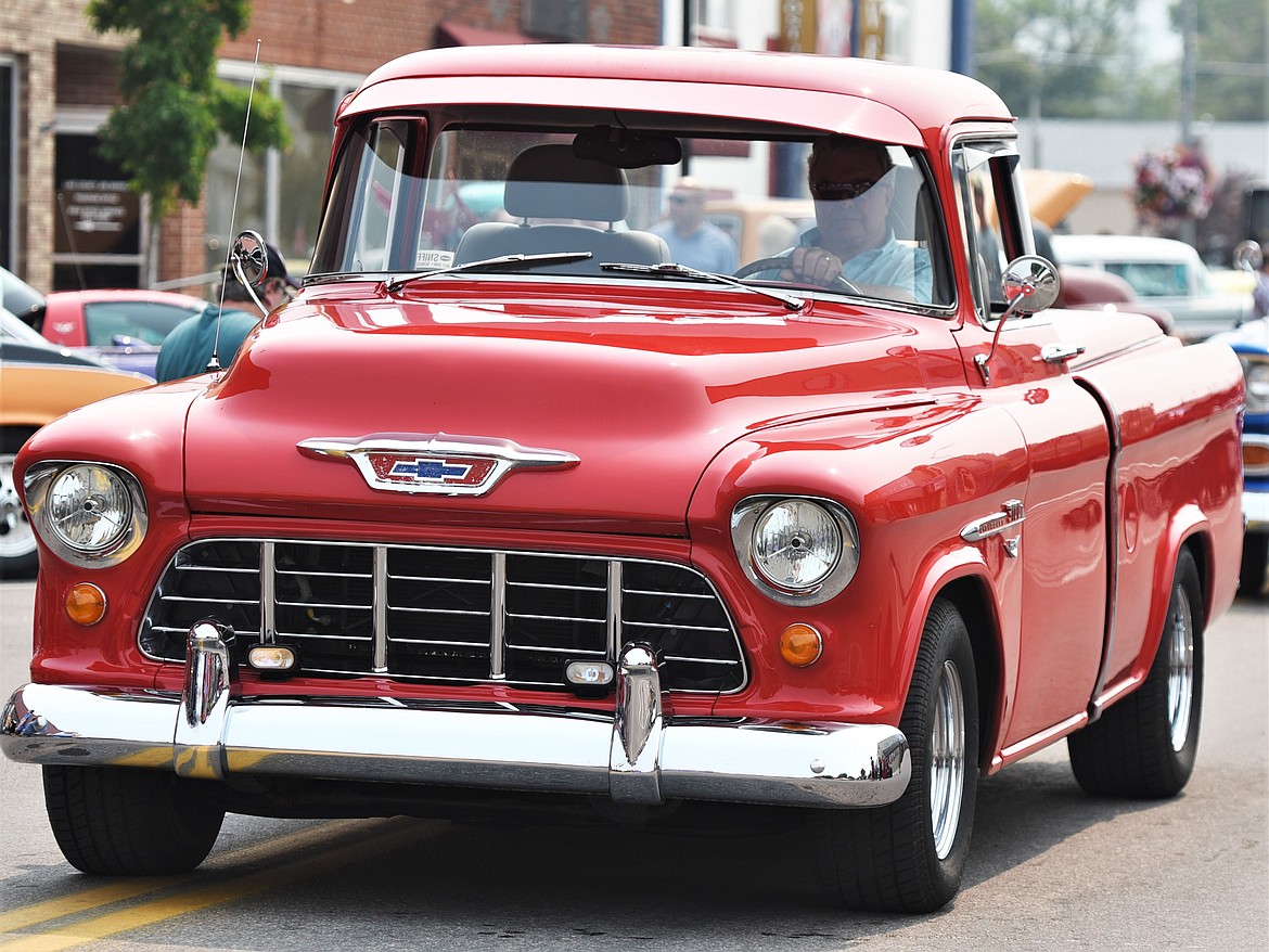 Top 10 Winner: John D'Agostino's 1955 Chevy Truck from Polson. (Scot Heisel/Lake County Leader)