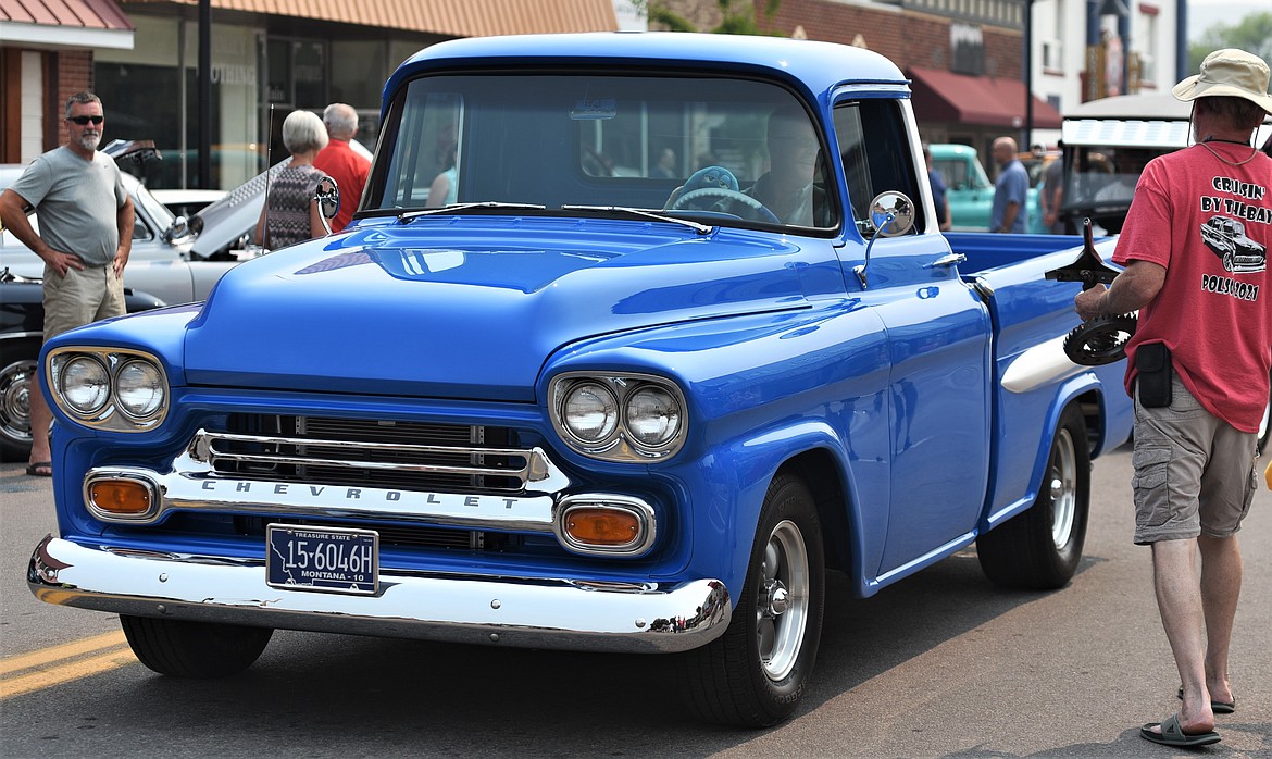 Top 10 Winner: Mark Sanders' 1959 Chevy Fleetside Truck from Polson. (Scot Heisel/Lake County Leader)