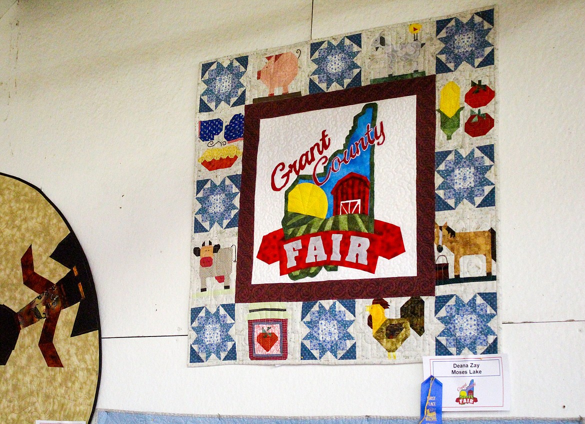 Plenty of quilts on display at the Grant County Fairgrounds have fair themes, such as this one by Deana Zay of Moses Lake.