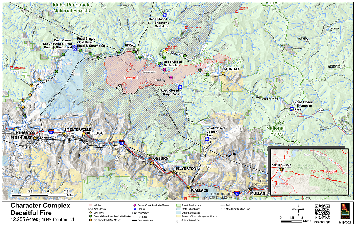 Deceitful wildfire map