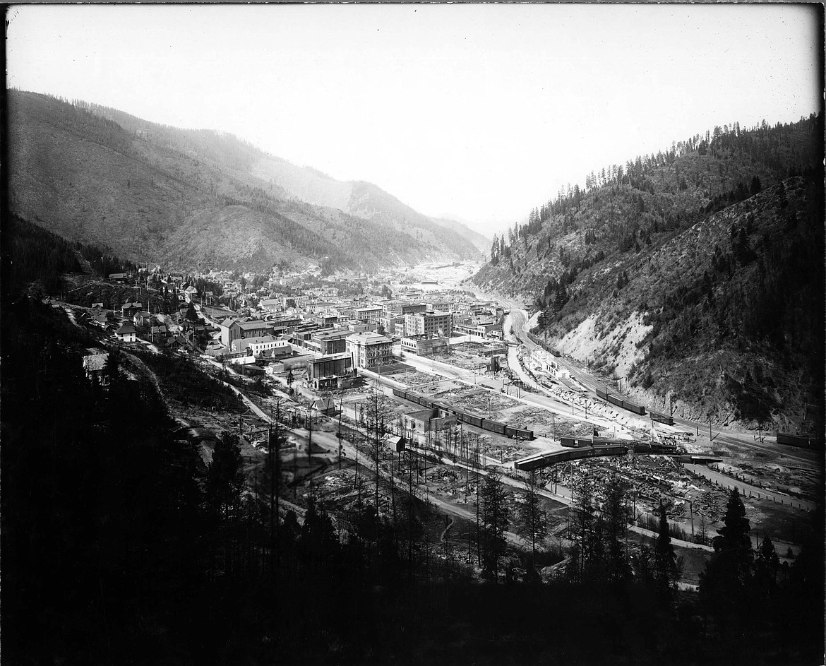 Wallace after the east side of town burned on Aug. 20, 1910.