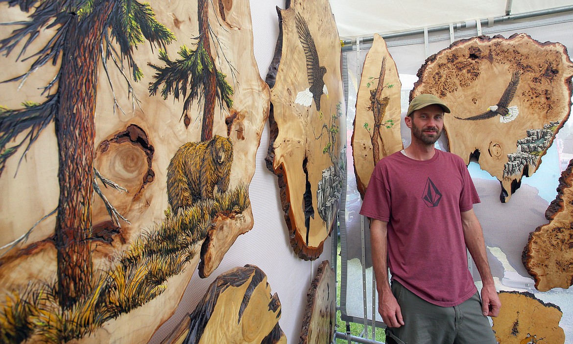 Wayne Waddoups and his Rustic Wood Works are ready for customers at the North Idaho State Fair.
