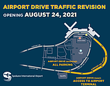 New road, traffic pattern at Spokane airport