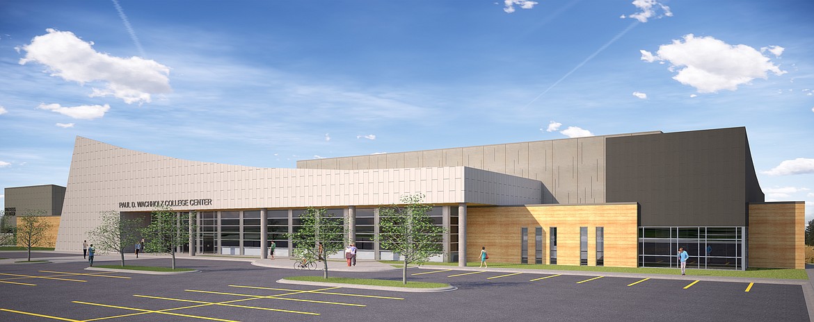 This rendering shows the Paul D. Wachholz College Center under construction at Flathead Valley Community College. (Courtesy photo)