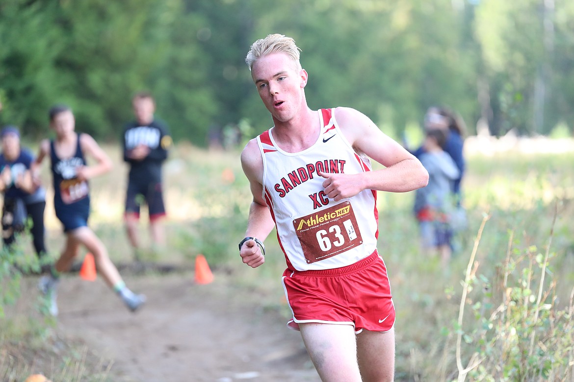 Ben Ricks competes in Friday's dual.