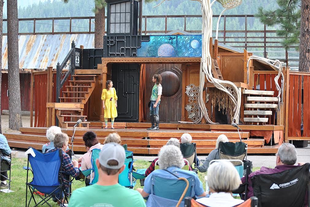 Thursday, Aug. 26, the Superior Fairgrounds hosted the Montana Shakespeare in the Parks as part of its 49th season touring the Treasure State and the surrounding region. The weather was fair and the audience enjoyed the opportunity to bring their lawn chairs, picnics and take in some culture for the evening. (Amy Quinlivan/Mineral Independent)