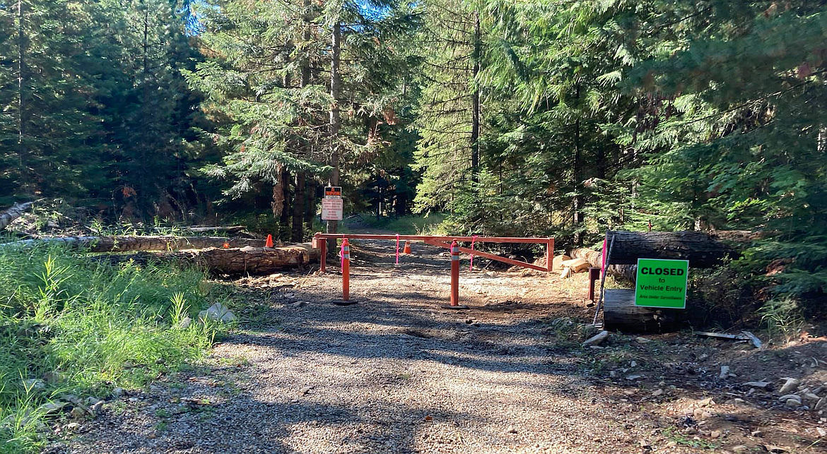 The gate that Joe Avery placed at the south end of Pine Creek Road. The section of road beyond the gate has become subject of dispute among locals, some of who have used for accessing Jeep trails, others who want it closed for undisclosed reasons. But no one seems to know who has jurisdiction over the road.