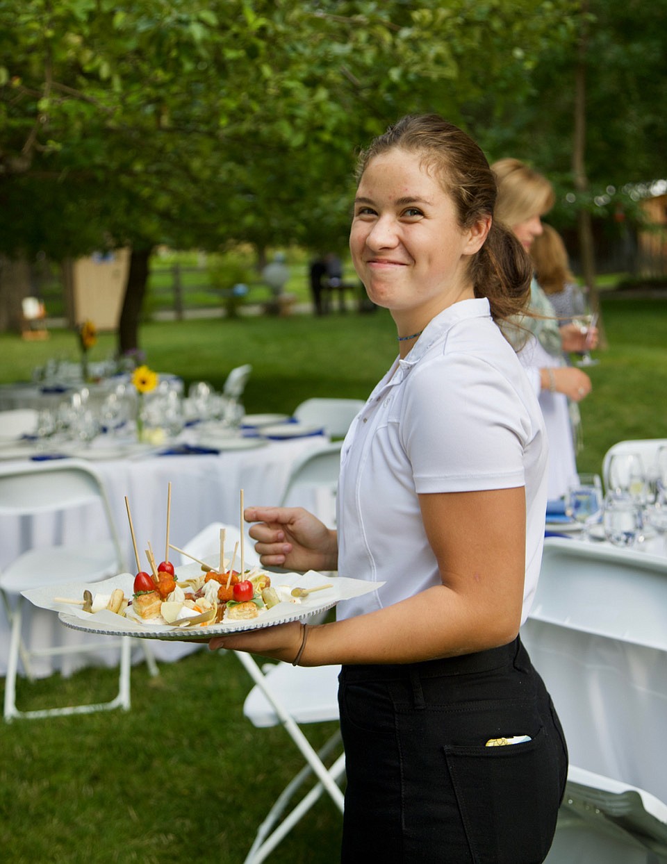 Served with a smile: Evening cuisine was created by chef Dan Solberg of Street Legal. (Kay Bjork photo)