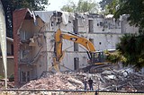 Coming down, brick by brick