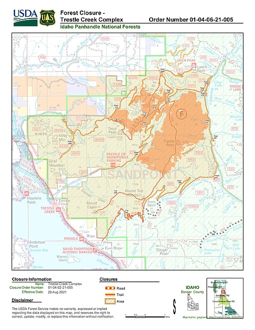 Trestle Creek closure area shrinks | Coeur d'Alene Press