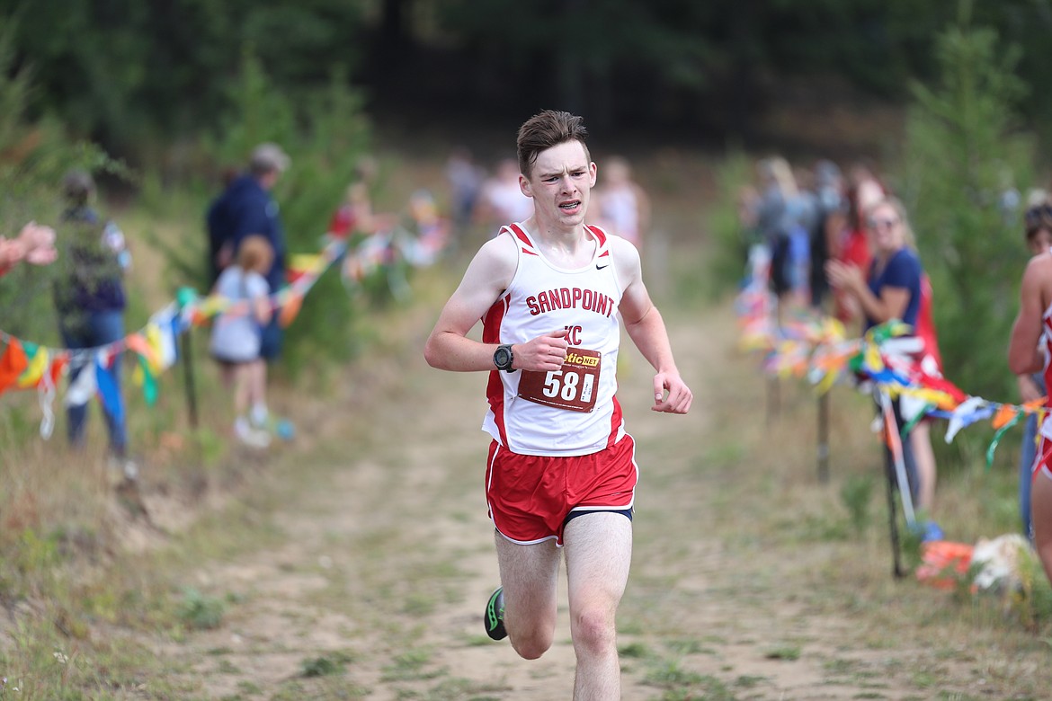 Michael Hall competes in Friday's dual.