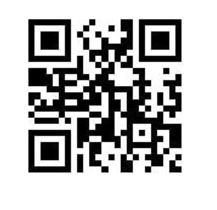 Scan this QR code with your photo camera to learn more about VOTE411.org. Photo courtesy the League of Women Voters.
