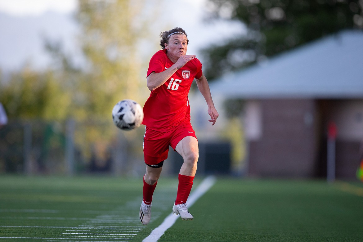 Shane Griffin tries to chase down the ball on Thursday.