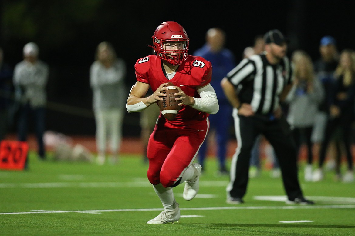 Parker Pettit scrambles on Friday.