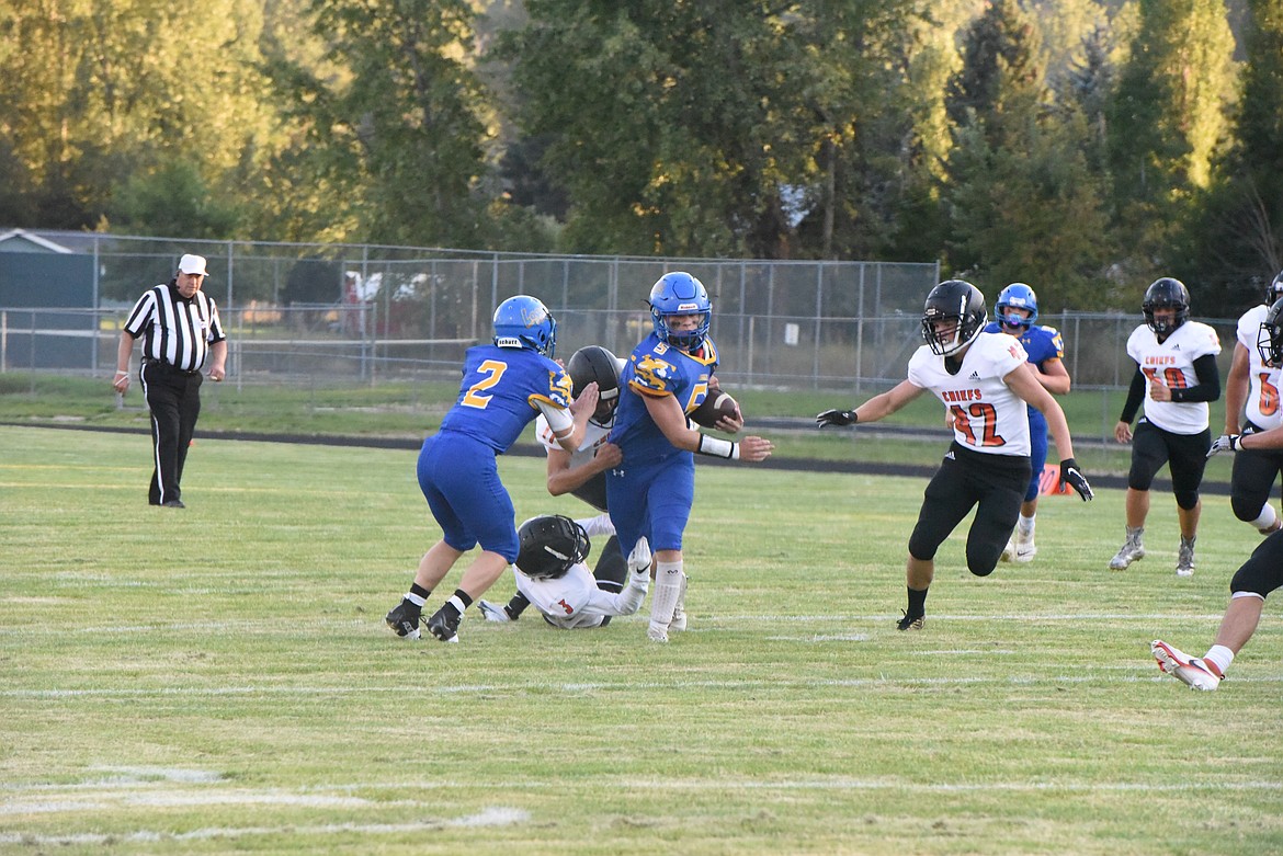 The Libby Loggers topped the Ronan Chiefs 37-6 on Sept. 3. (Derrick Perkins/The Western News)