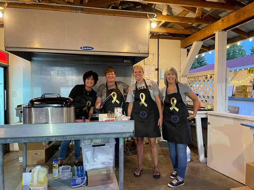 Members of the Hope for Harlee Foundation spent the weekend making and serving delicious food and refreshments at the Sanders County Fair. The foundation supports children battling pediatric cancer and their families. (Courtesy photo)