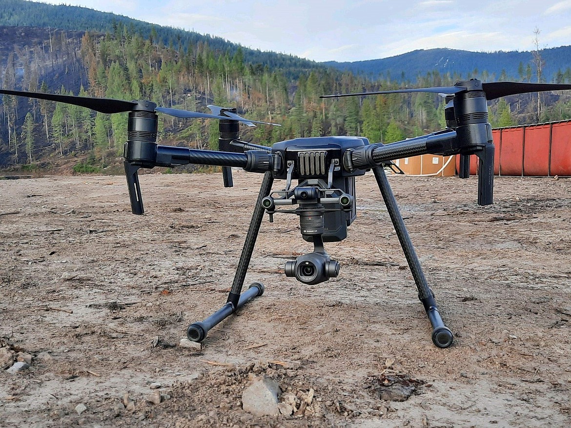 Idaho Department of Lands are utilizing drone technology to map hotspots in wildfires. An Unmanned Aerial System, also known as a drone, is being used on the Prater Red 2 fire. It is equipped with an infrared camera which provides firefighters with data that helps them target the more active regions of the fire.