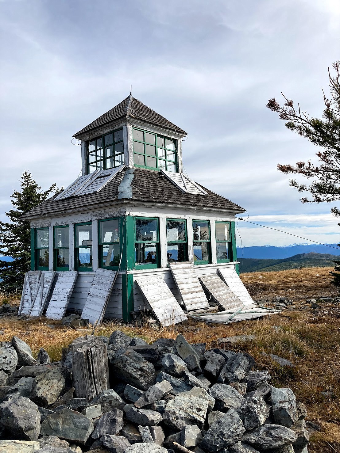 The McGuire Mountain Lookout near Eureka is accessible only from a 2-mile trail. (Bret Serbin/Daily Inter Lake)