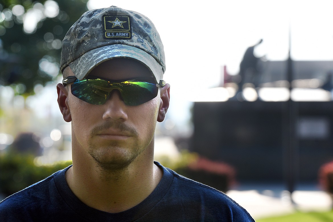 Kevin Bryant served in the Honor Guard with the National Guard, helping escort the remains of US soldiers killed in Afghanistan back home for burial. (Jeremy Weber/Daily Inter Lake)