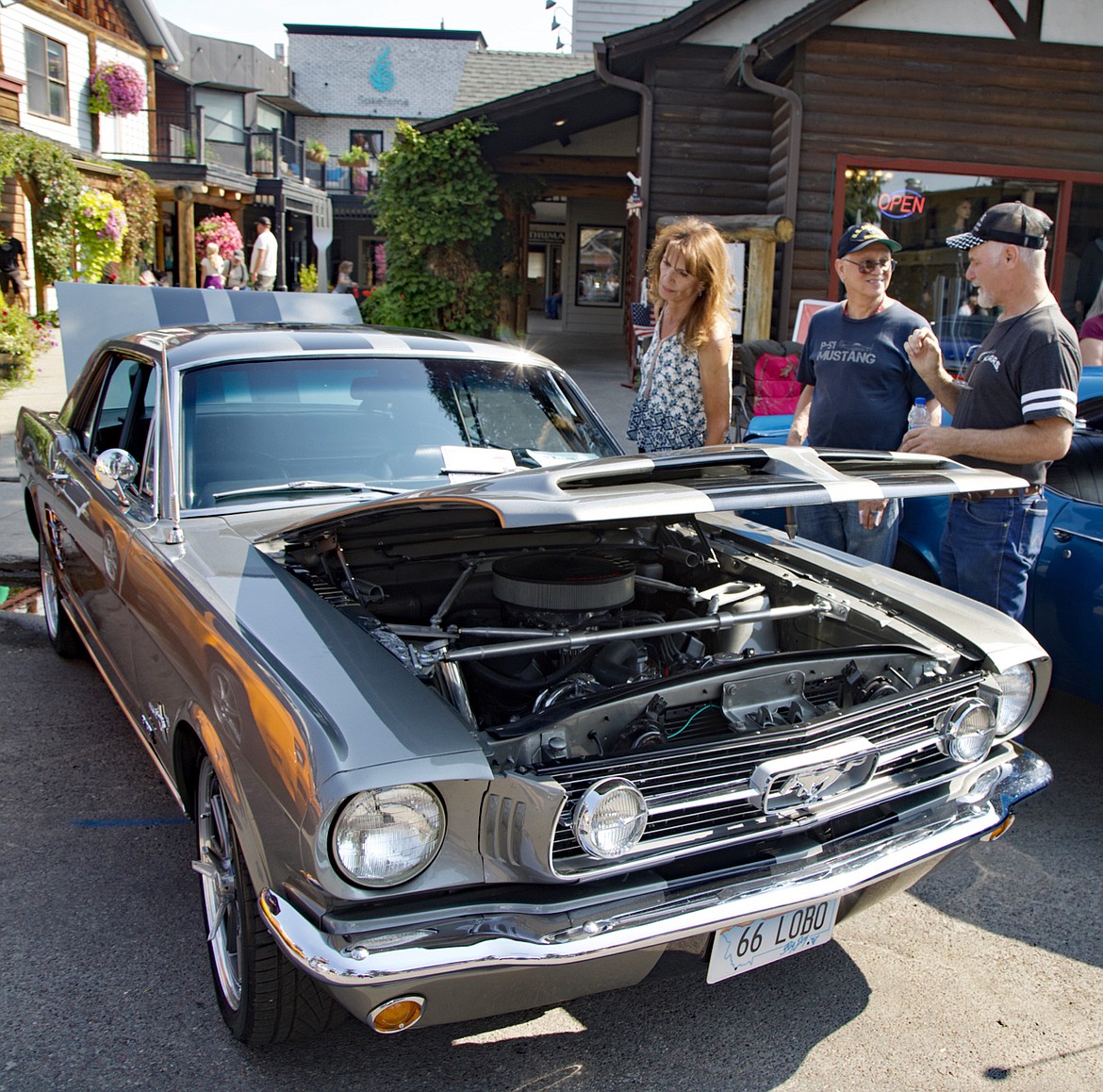 Curtis Wallace of Bigfork brought his 1966 Ford Mustang to the show. (Kay Bjork photo)