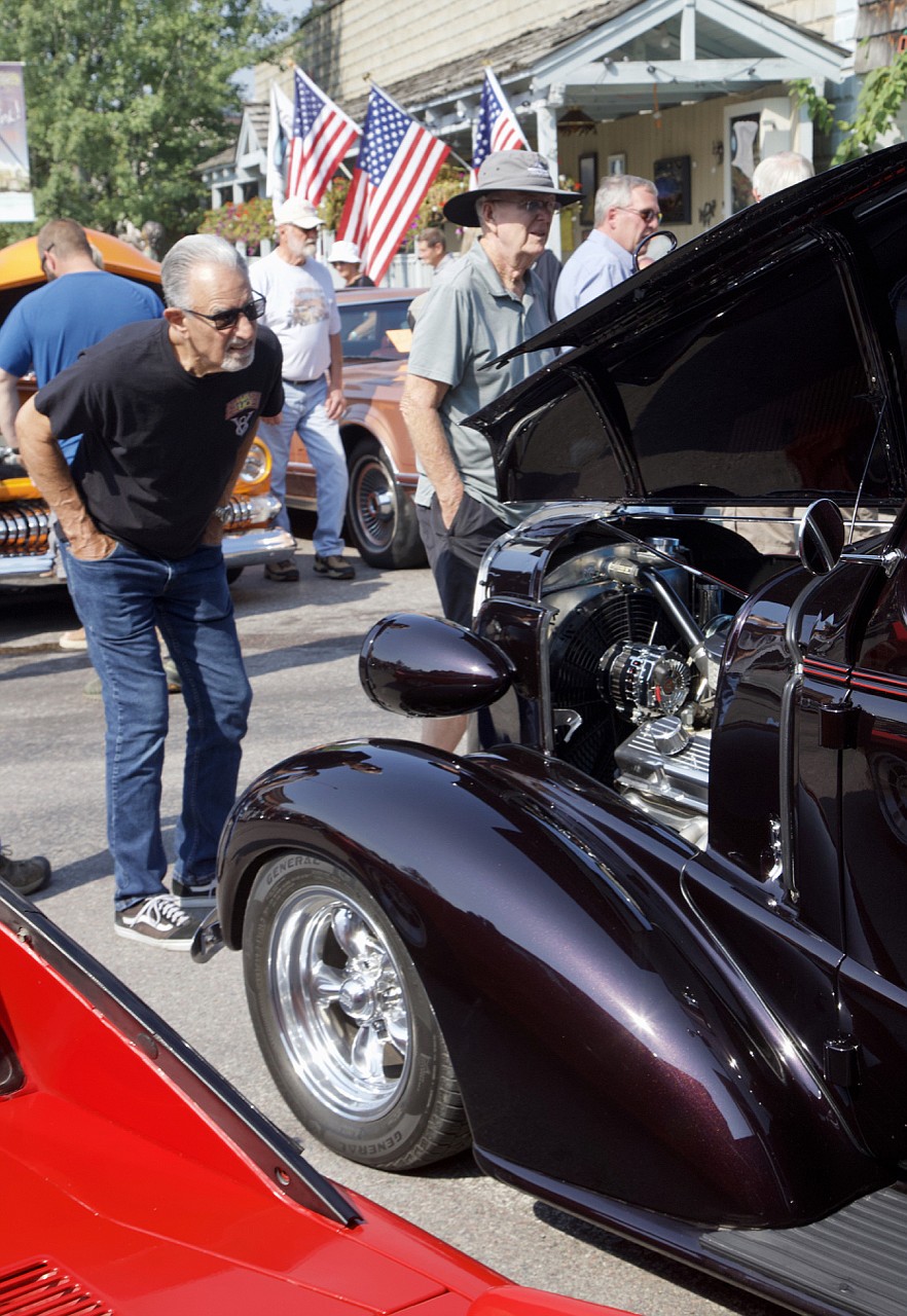 The car show offers the opportunity to see hundreds of vintage cars up close. (Kay Bjork photo)