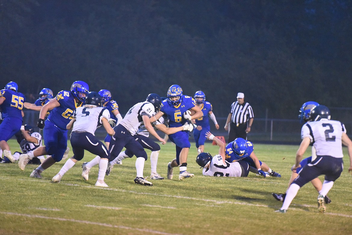 The Libby Loggers fell 7-0 to Bonners Ferry in a tough Sept. 10 matchup. (Derrick Perkins/The Western News)