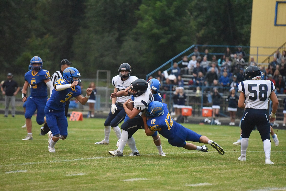 The Libby Loggers fell 7-0 to Bonners Ferry in a tough Sept. 10 matchup. (Derrick Perkins/The Western News)