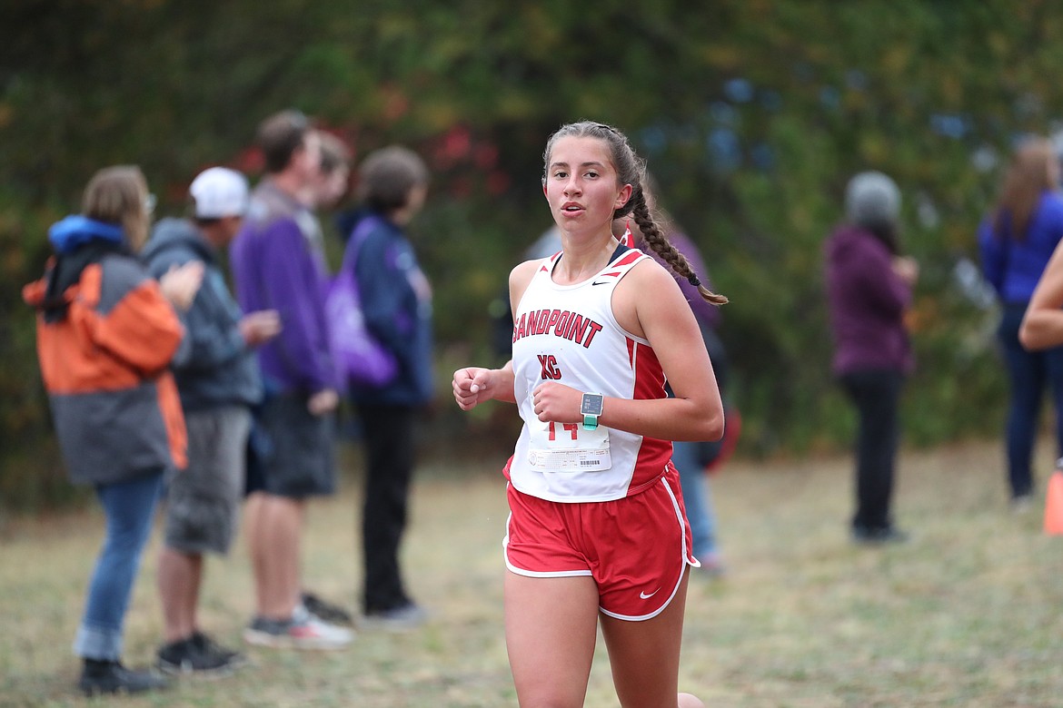 Payton Betz competes in Saturday's meet.