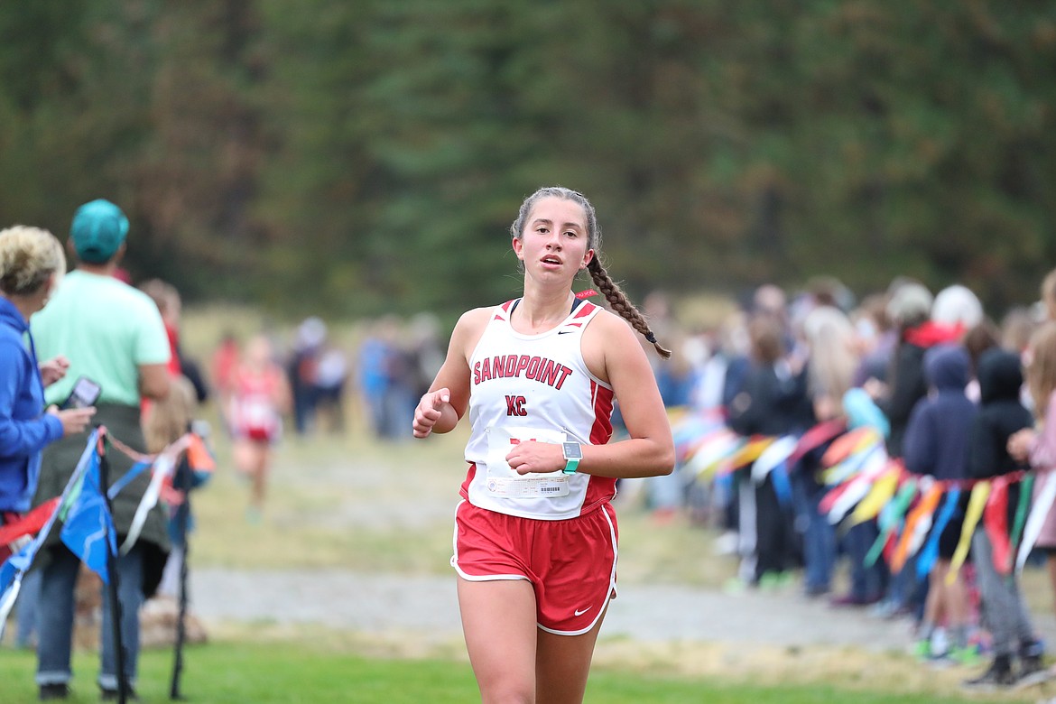 Payton Betz nears the finish of Saturday's race.