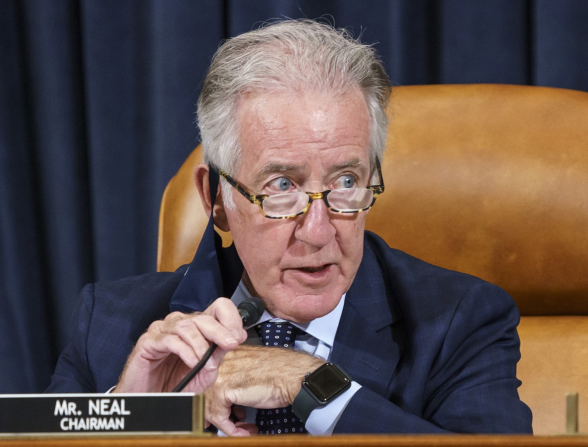 In this Sept. 9, 2021, photo, House Ways and Means Committee Chairman Richard Neal, D-Mass., presides over a markup hearing to craft the Democrats' Build Back Better Act, massive legislation that is a cornerstone of President Joe Biden's domestic agenda, at the Capitol in Washington. (J. Scott Applewhite/Associated Press)