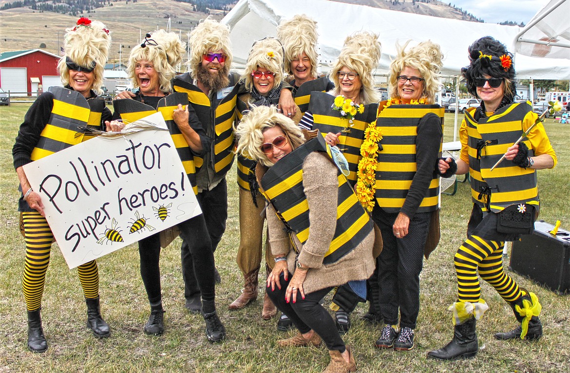 Pollinator superheroes created a buzz at this year's Dayton Daze. (Courtesy of Robin Czak)