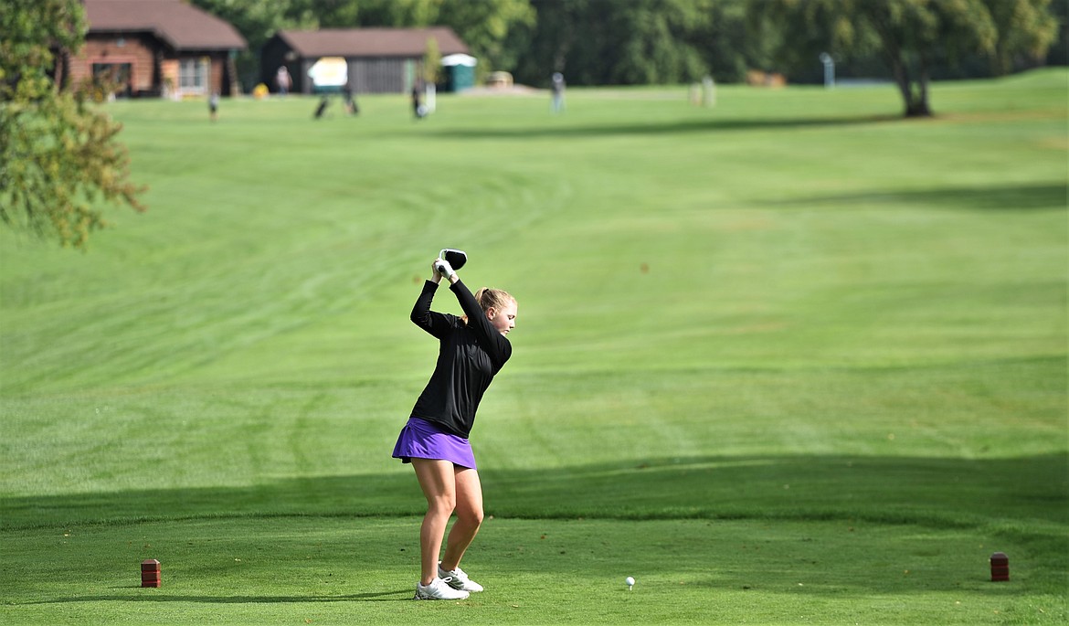Ashley Maki of Polson shot a 92 to finish in fifth place. (Scot Heisel/Lake County Leader)