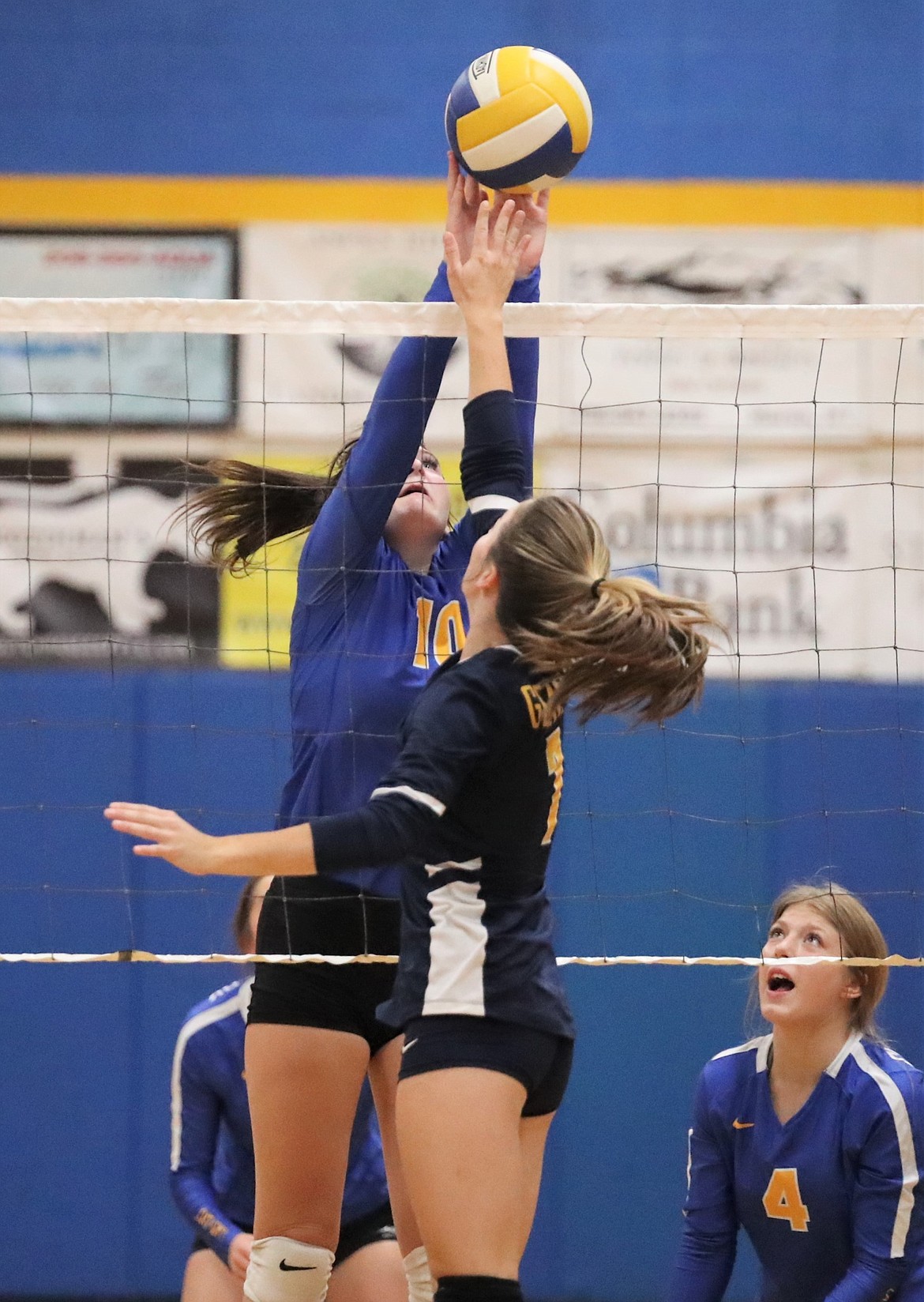Caiya Yanik elevates to tip the ball over the net on Thursday.