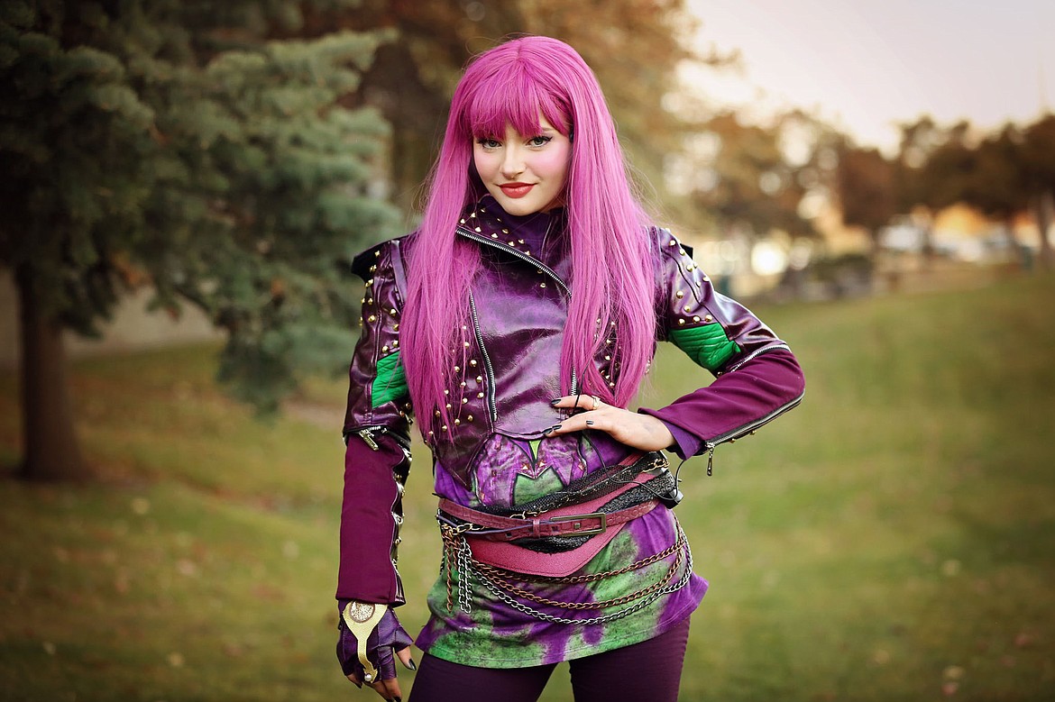 A cast member from Dreams Are Forever Events plays Mal, daughter of Maleficent from Disney's "Descendants." Photo courtesy of Two Luhns Photography