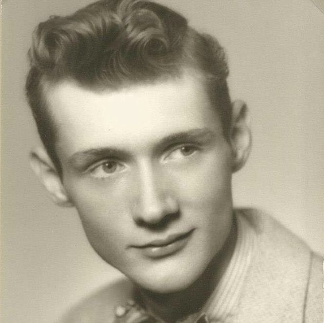 Mary Loeffelbein’s father, Harold Dow Ledgerwood Jr., pictured as a senior in high school, was her biggest fan and a huge inspiration for her musical career.