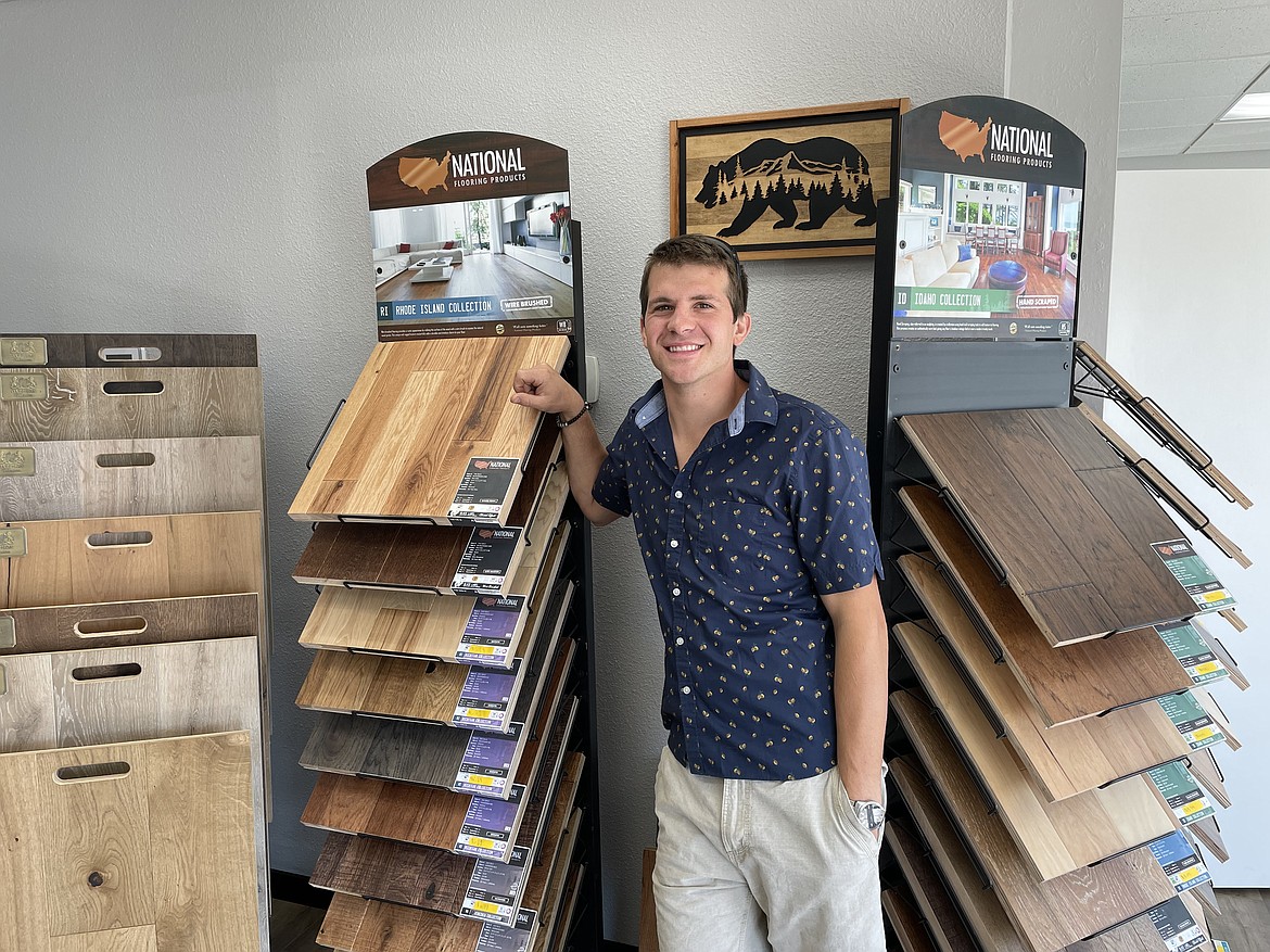 Courtesy photo
Johnathan McCormick stands amid the wood products offered at McCormick's Flooring now open at 2310 N. Fourth St.