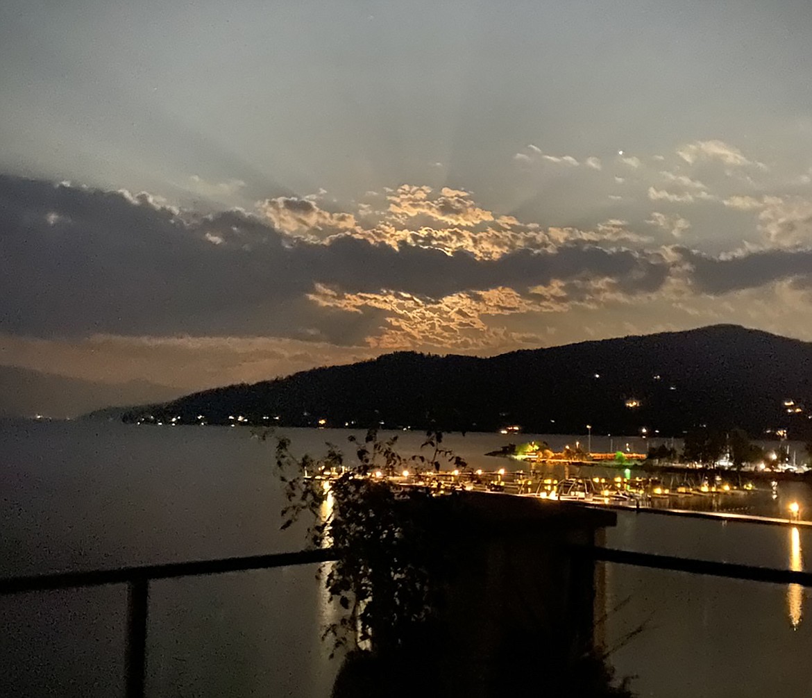 Barb Taylor shared this Best Shot of a moonrise over Bottle Bay that was taken in late August. If you have a photo that you took that you would like to see run as a Best Shot or I Took The Bee send it in to the Bonner County Daily Bee, P.O. Box 159, Sandpoint, Idaho, 83864; or drop them off at 310 Church St., Sandpoint. You may also email your pictures in to the Bonner County Daily Bee along with your name, caption information, hometown and phone number to bcdailybee@bonnercountydailybee.com.