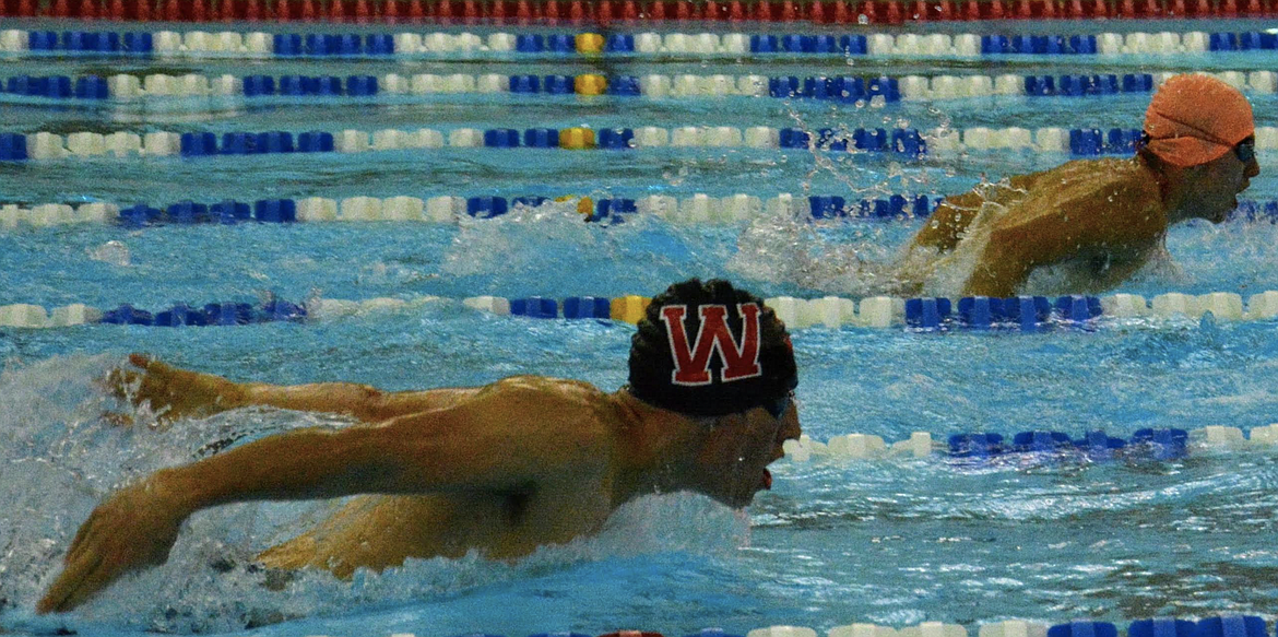 Wallace swimmer Ayden Hasz had a solid day in the pool for the Miners. Hasz finished fifth in the 100-yard butterfly and improved his personal best to 1:20.84.