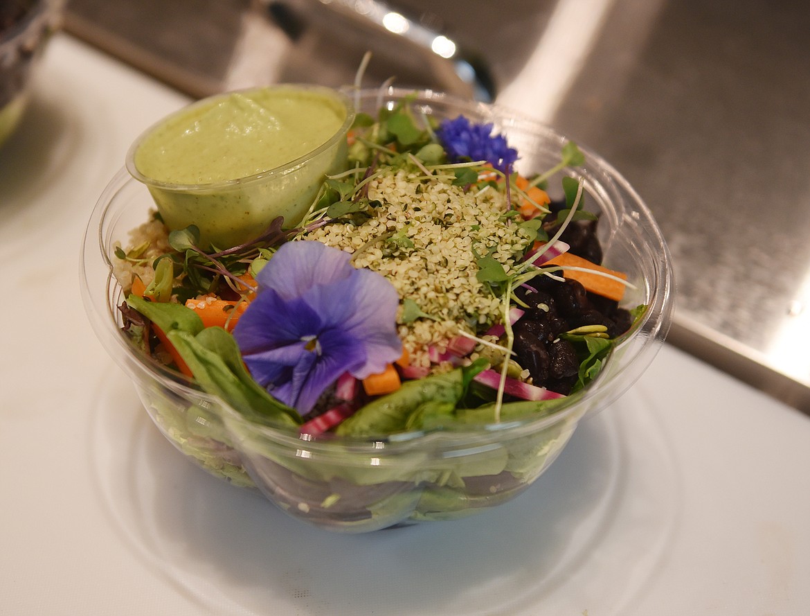 Salads are one of the main features of the Plantiful menu. (Heidi Desch/Whitefish Pilot)