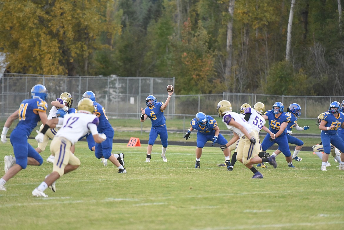 The Libby Loggers fell 49-14 to the Polson Pirates at home Sept. 24. (Derrick Perkins/The Western News)