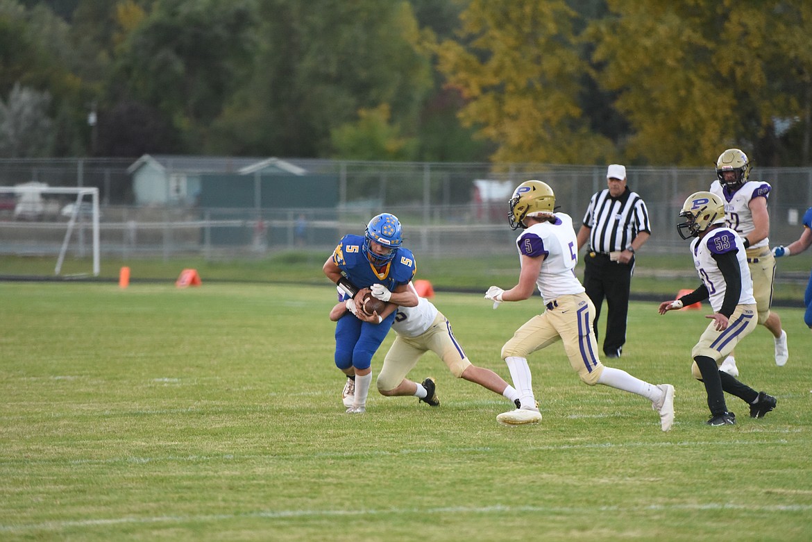 The Libby Loggers fell 49-14 to the Polson Pirates at home Sept. 24. (Derrick Perkins/The Western News)
