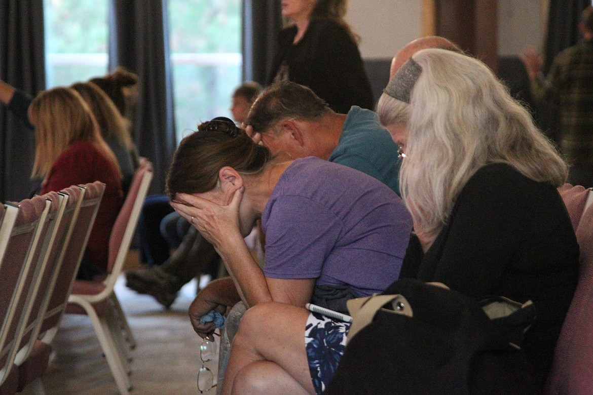 Troy Christian Fellowship hosted a prayer gathering for Ben Fisher, a Lincoln County Sheriff's Office deputy in critical condition with COVID-19 on Sept. 25. (Will Langhorne/The Western News)