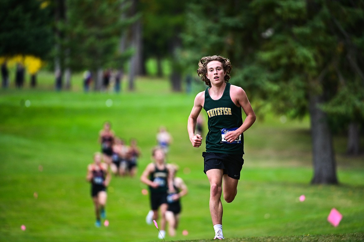 Whitefish's Deneb Linton took second place at the Whitefish Invite on the South Course of Whitefish Lake Golf Club on Tuesday, Sept. 28. (Casey Kreider/Daily Inter Lake)