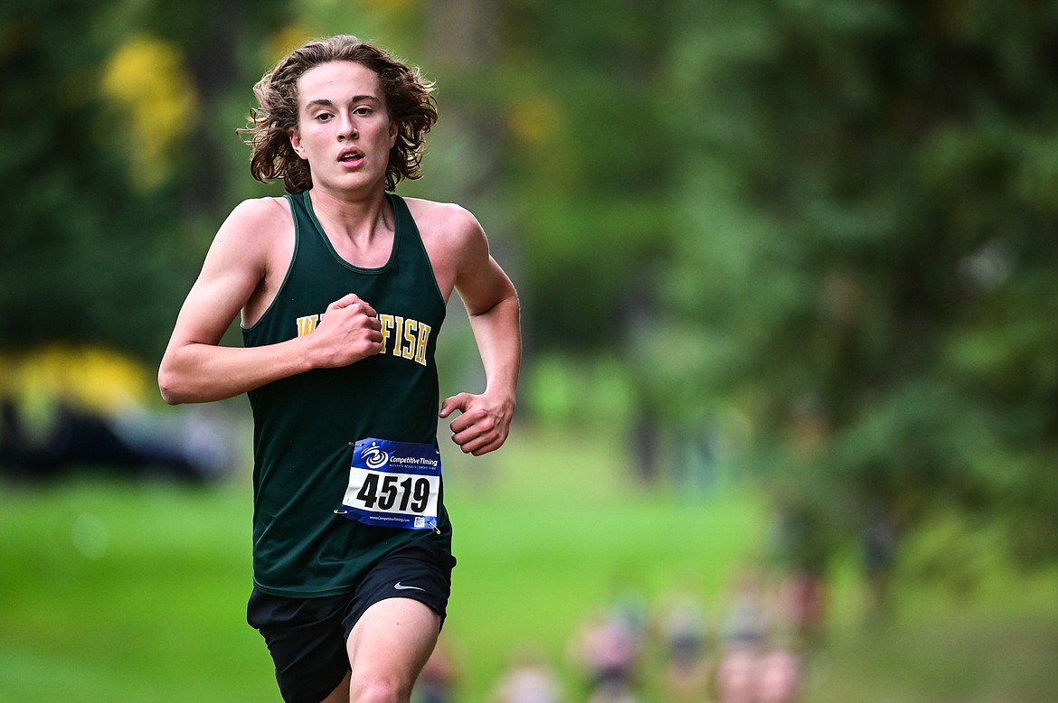 Whitefish's Deneb Linton took second place at the Whitefish Invite on the South Course of Whitefish Lake Golf Club on Tuesday, Sept. 28. (Casey Kreider/Daily Inter Lake)